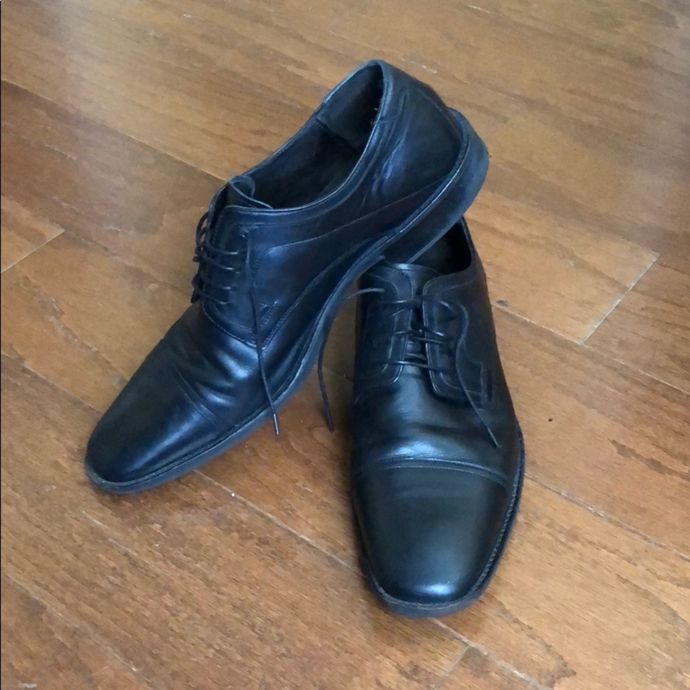 Johnston & Murphy Black Leather Dress Shoes